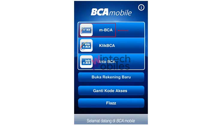 Lakukan Login m BCA