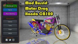 Link Download Mod Bussid Motor Drag CB 200cc Knalpot Racing