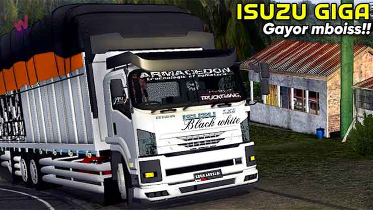 Link Download Mod Truk Oleng Isuzu NMR 71 Muatan Gayor