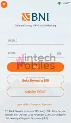 Login BNI Mobile