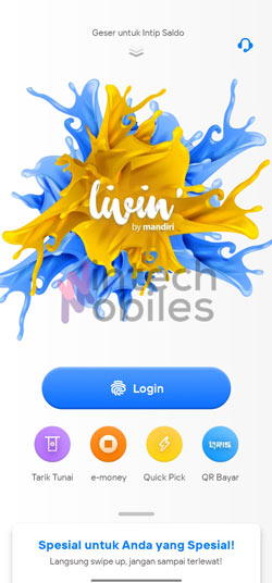 Login Livin Mandiri