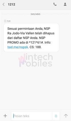 Menghentikan NSP di Telkomsel