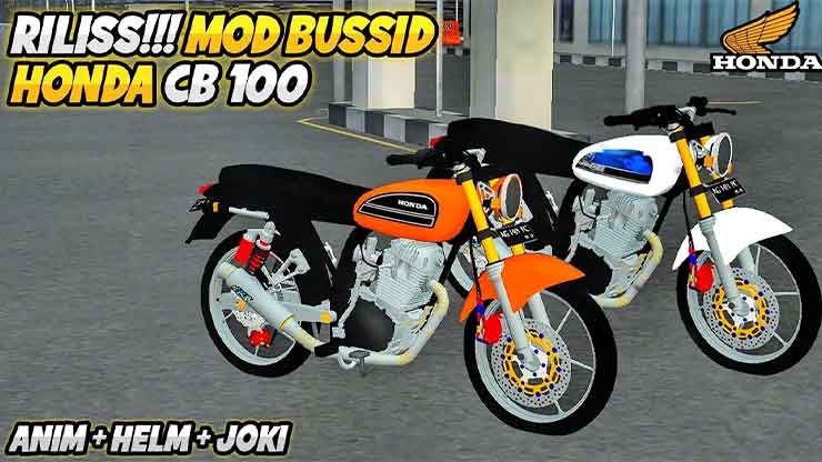 Mod Bussid Motor CB 100 Full Modifikasi Knalpot Gahar