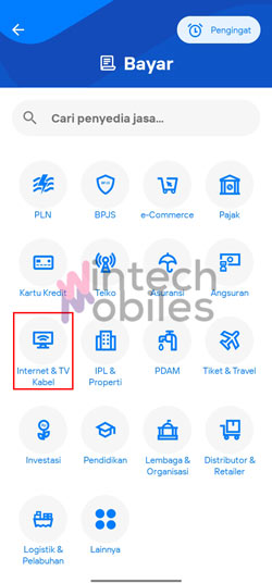 Pilih Internet TV Kabel