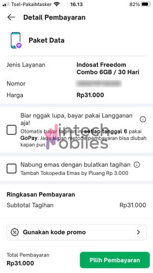 Pilih Metode Pembayaran