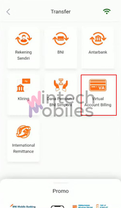 Pilih Virtual Account Billing