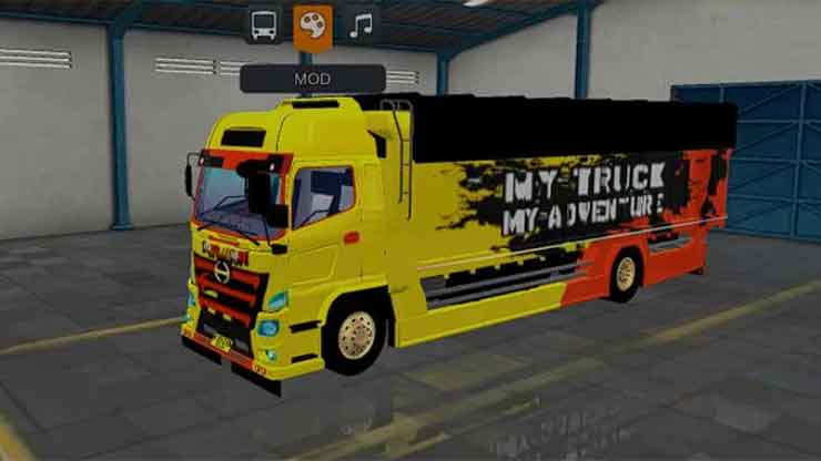 Truk Hino 500 Oleng Modifikasi Bumper