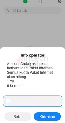 cara berhenti paketan