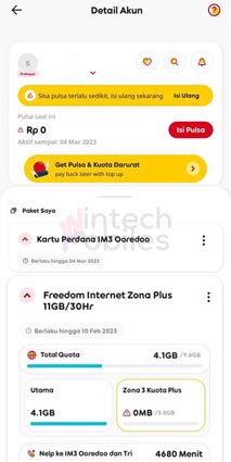 cara cek paket indosat