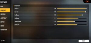 Setting sensitivitas free fire terbaik untuk semua perangkat