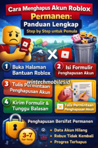 cara hapus akun roblox