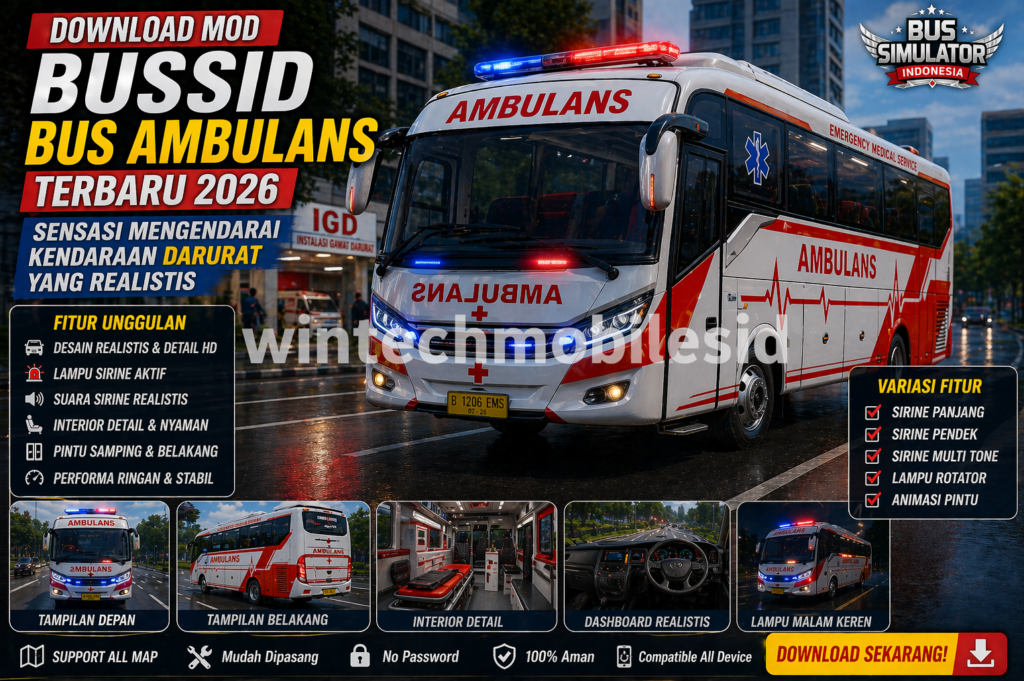 mod bussid ambulans