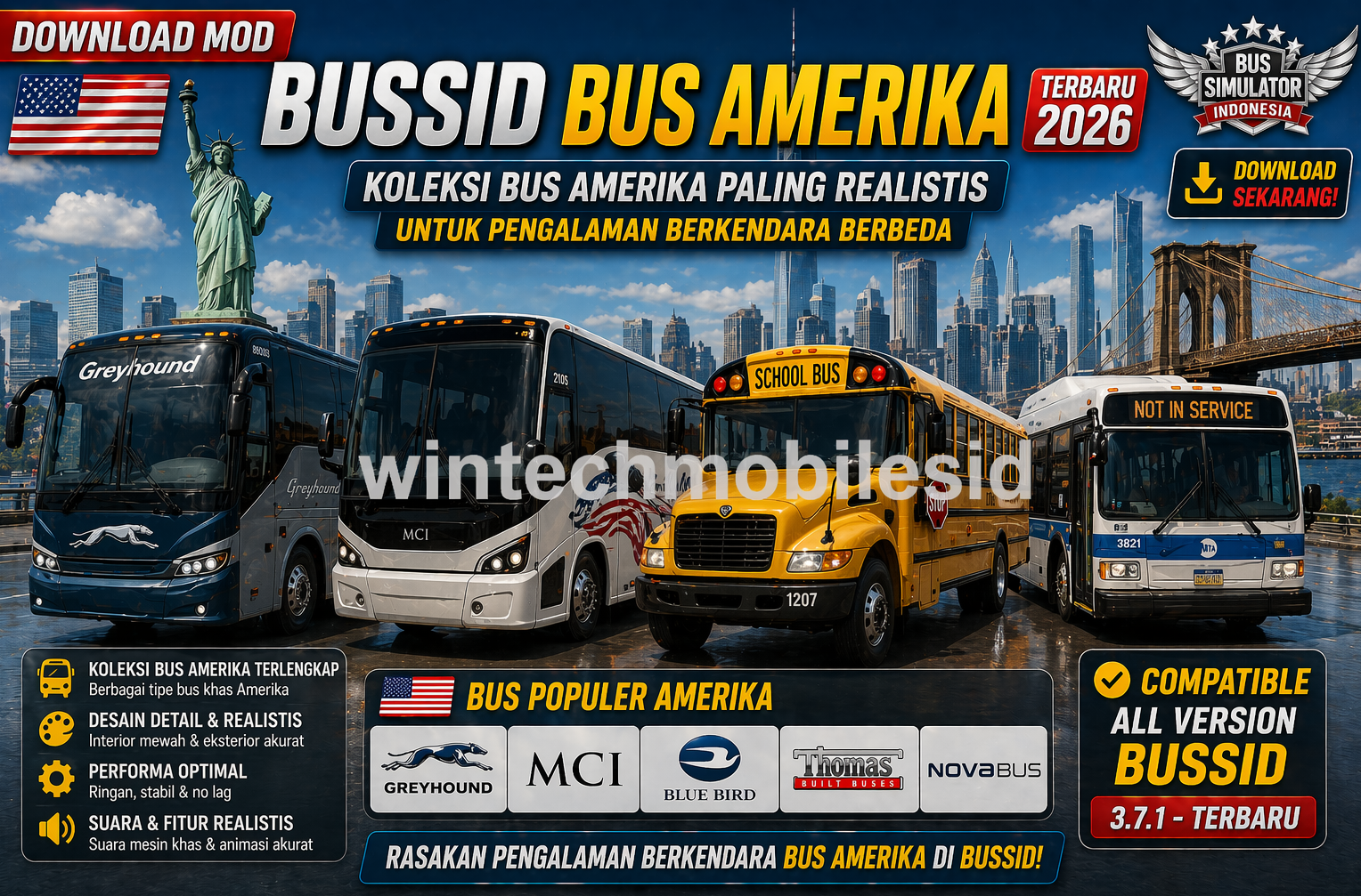 mod bussid amerika