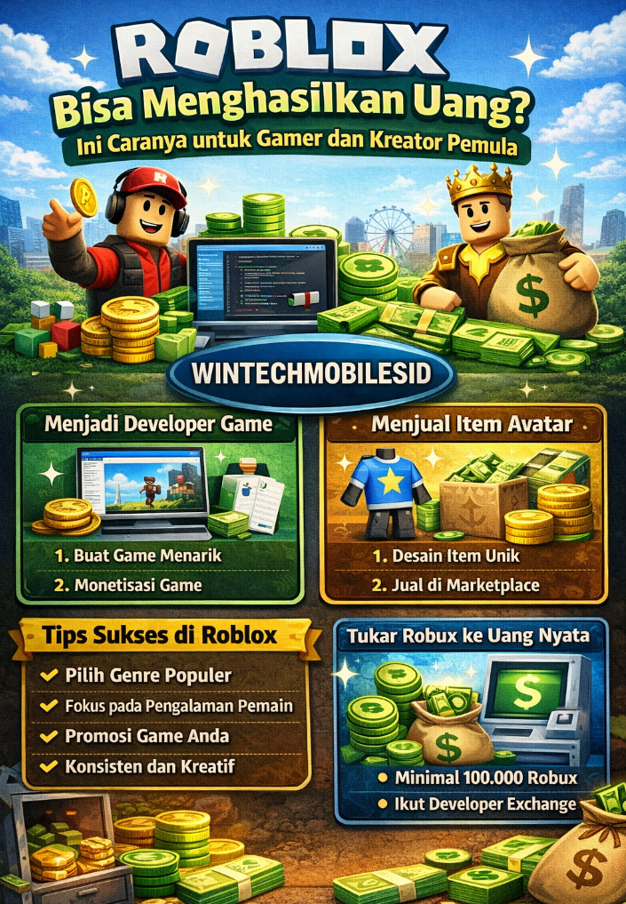 roblox menghasilkan uang