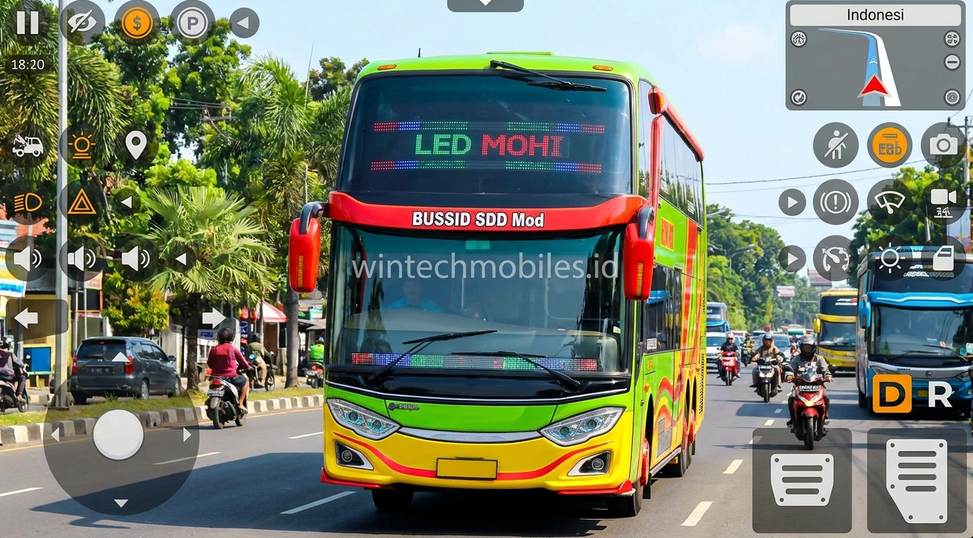 15 Mod BUSSID Double Decker Terbaru dan Keren 1 Mod BUSSID SDD Full Animasi